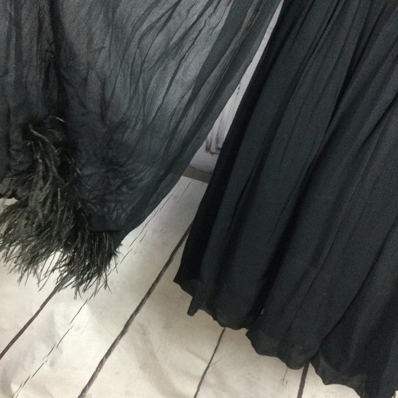 Vintage 50s Elinor Gay Black Cocktail Dress S - Picture 11 of 13